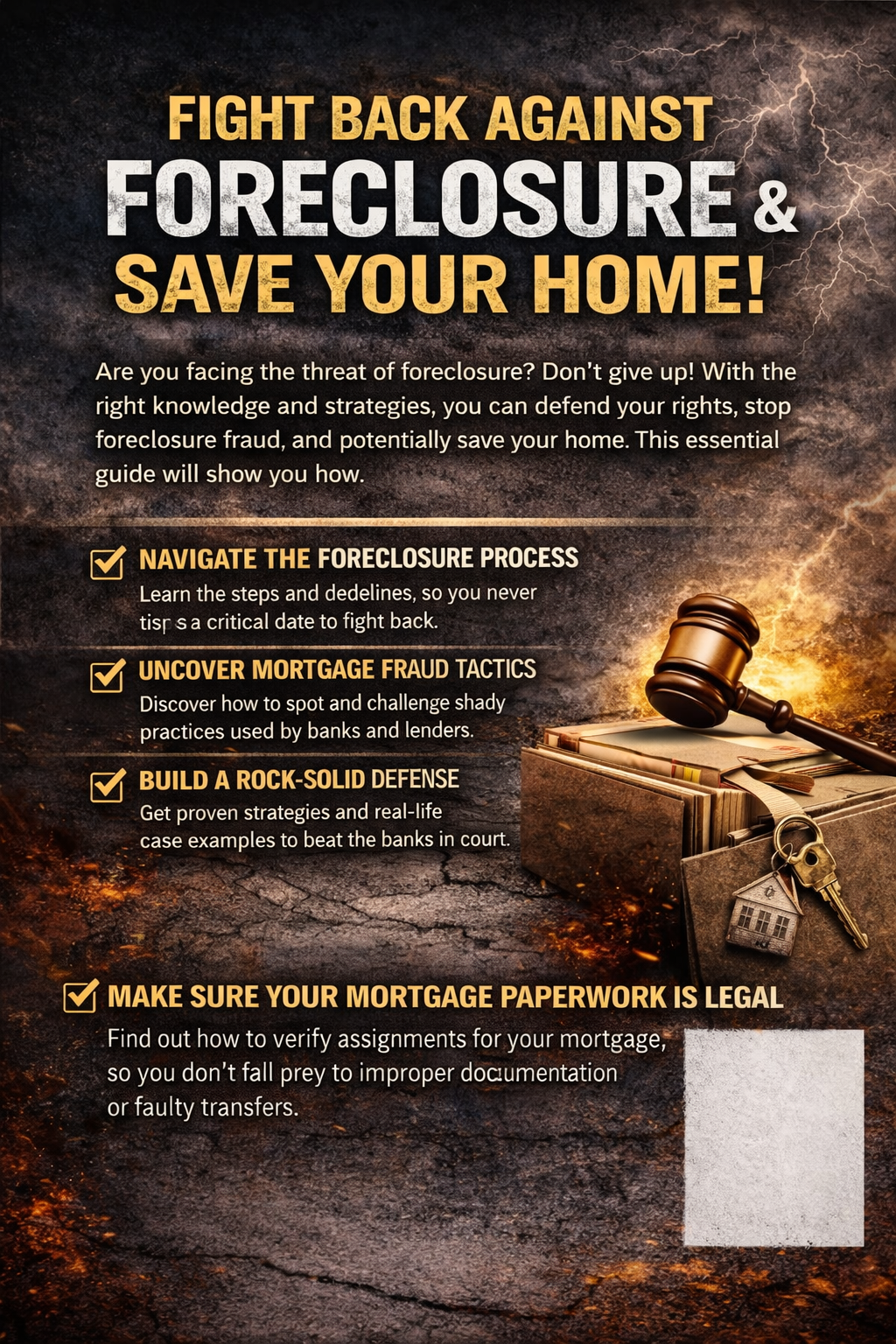Foreclosure Defense Survival Playbook-HANDBOOK (E-Book)