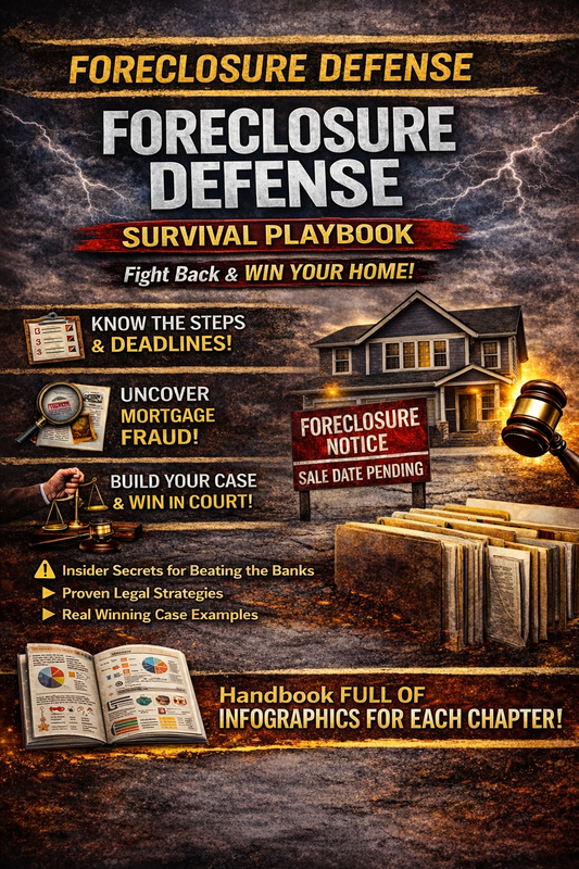 Foreclosure Defense Survival Playbook-HANDBOOK (E-Book)